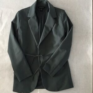 Athleta Endless Blazer olive green like New perfect condition! Zip pockets